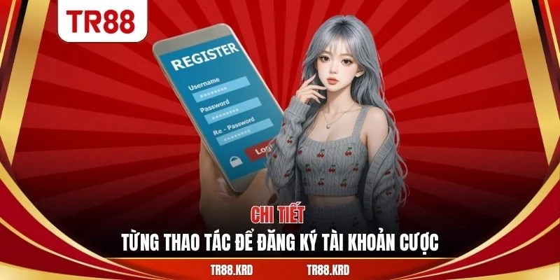 Chi tiết từng thao tác để đăng ký tài khoản cược